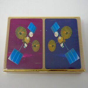NEW Vintage 80s CONGRESS Westar Satellite Playing Cards Double Deck Sealed NIB